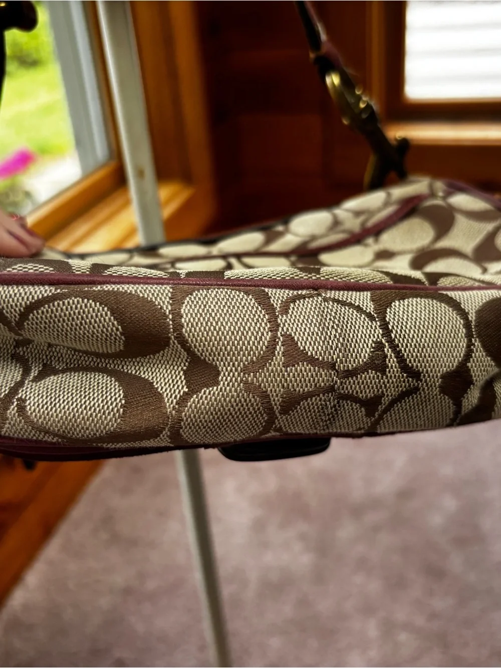 Coach 2004 Fall Special Edition Signature Suede and Canvas Bag EUC